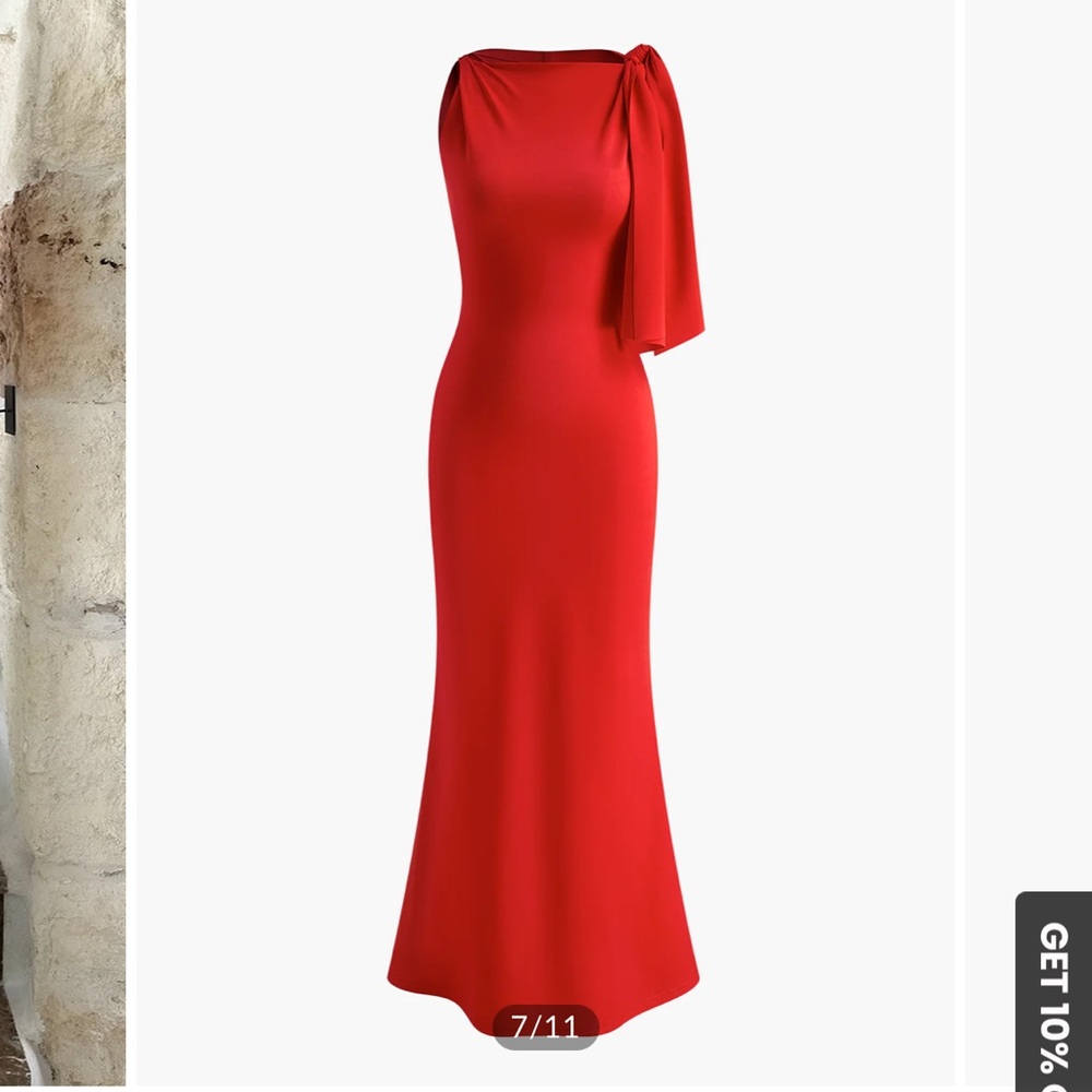 Elegant Red Evening Gown